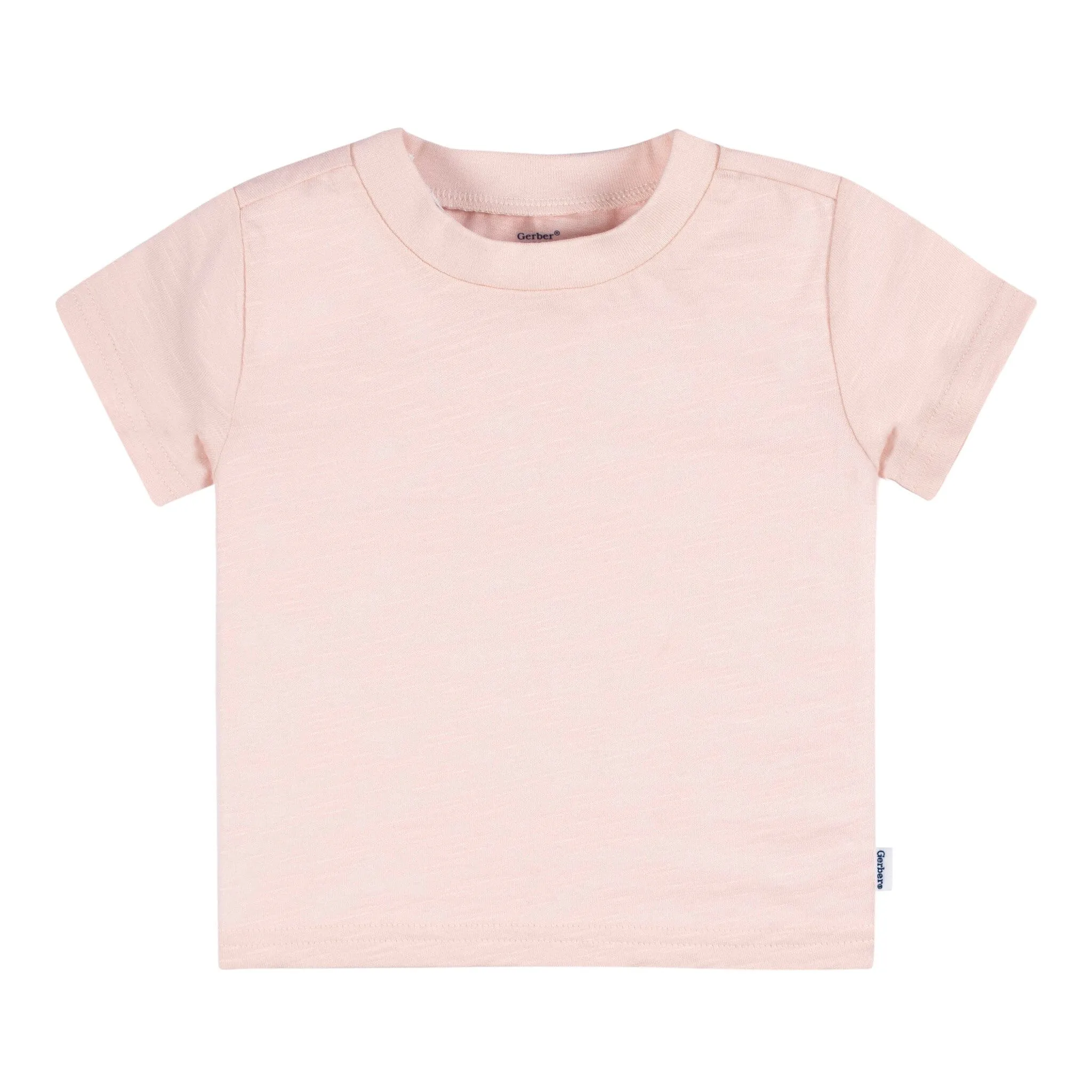 5-Pack Baby Neutral Pink & Green Short Sleeve Tees