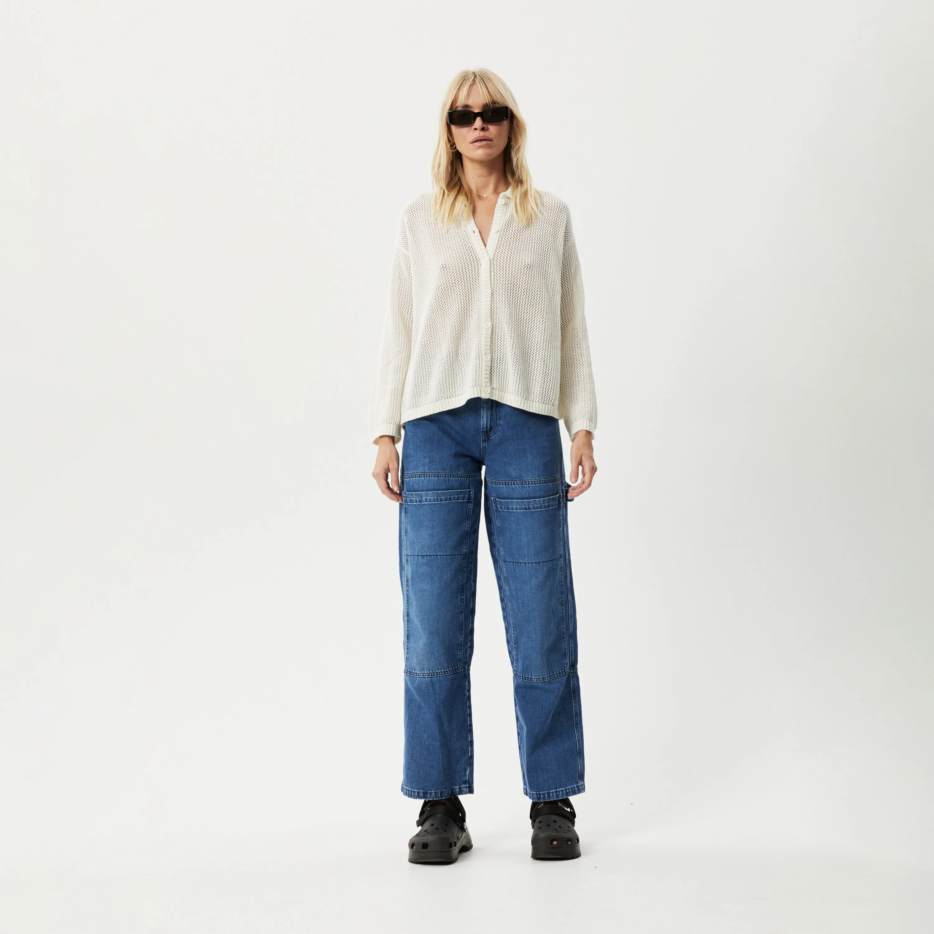 AFENDS Womens Ryder - Knit Shirt - White