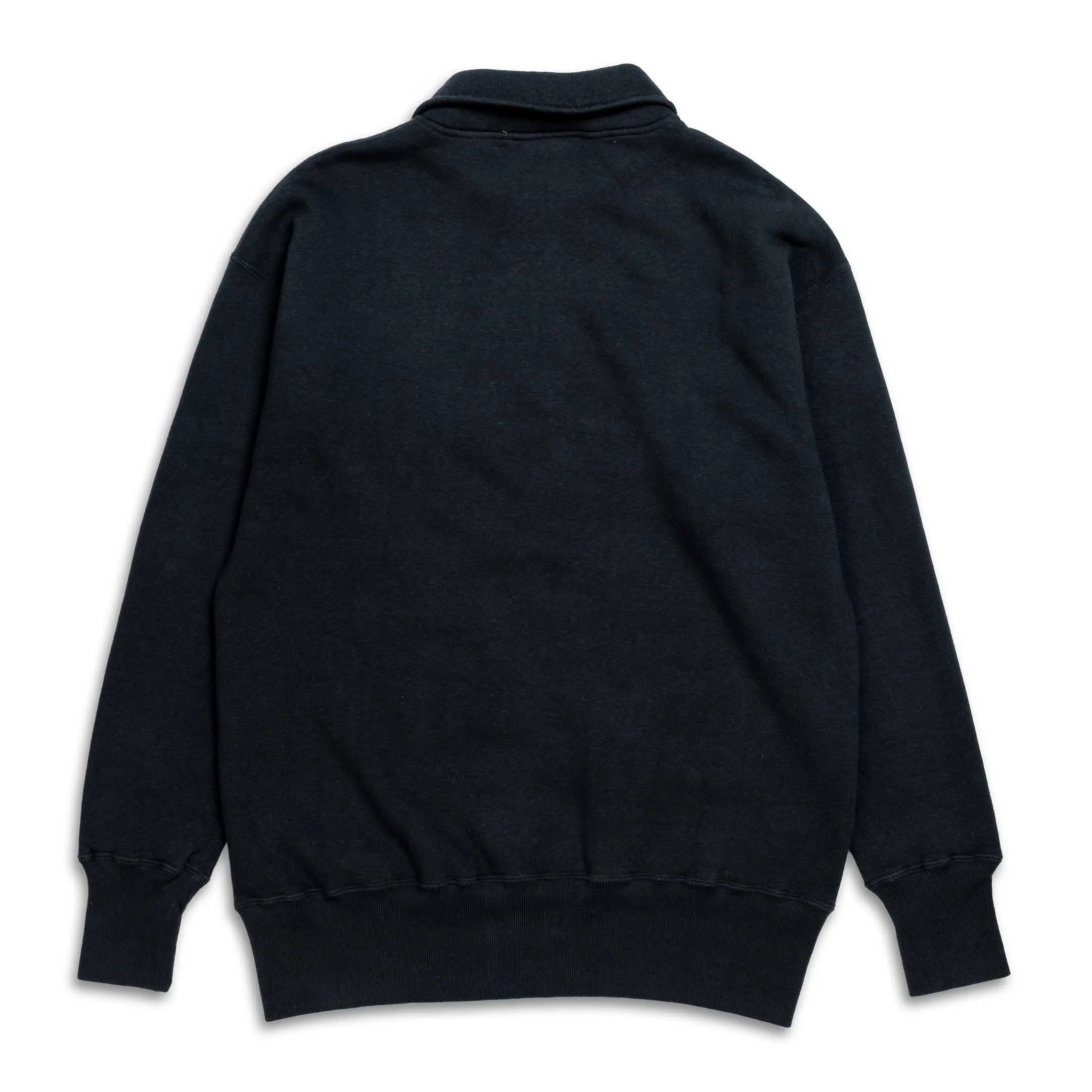 Allevol Loopwheel Quarter Zip Sweatshirt Black