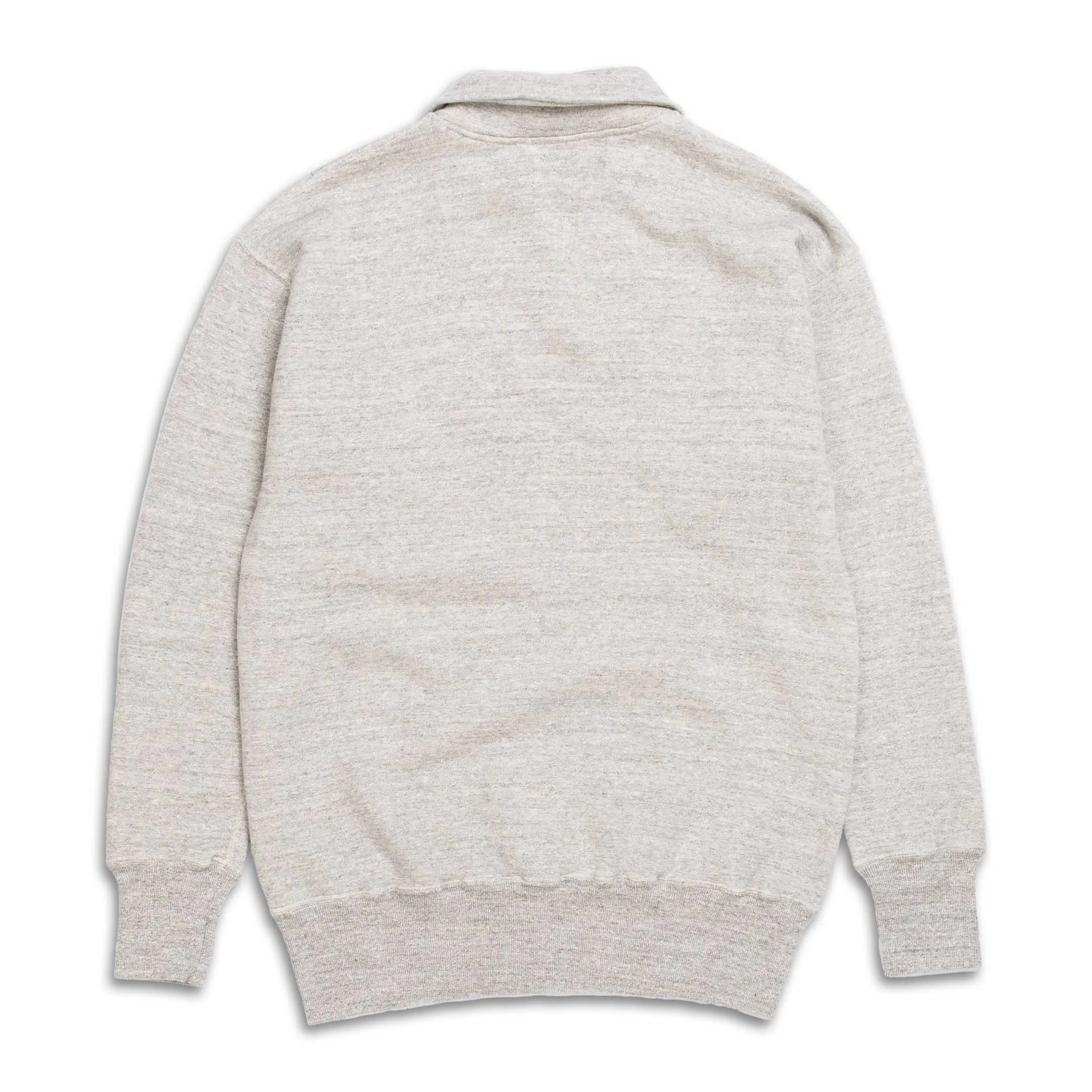 Allevol Loopwheel Quarter Zip Sweatshirt Grey