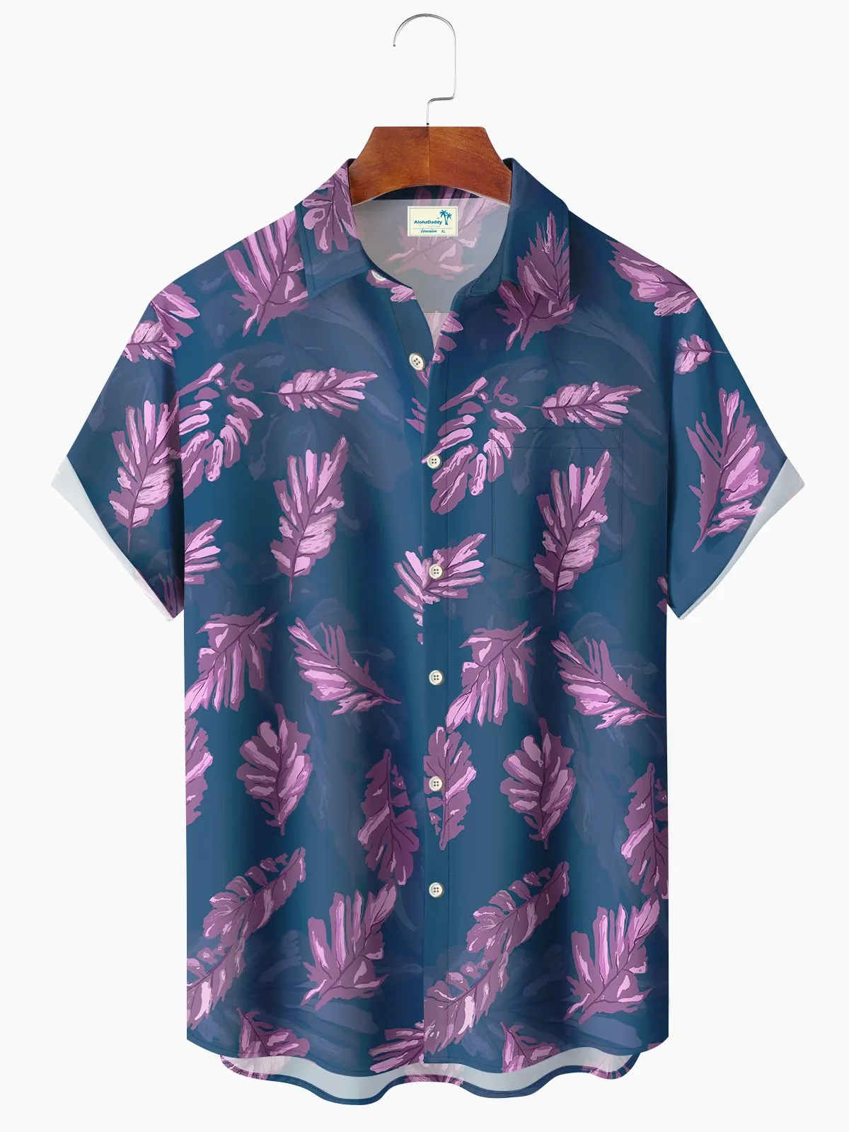 Alohadaddy Casual Tropical Vegetation Resort Style Shirt