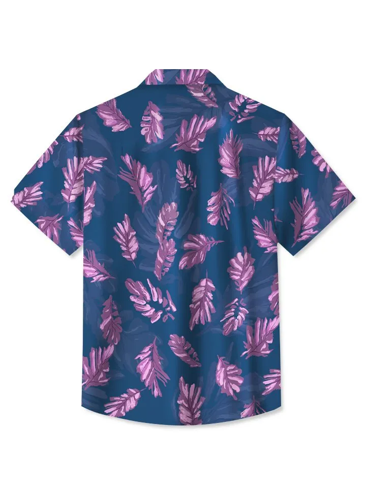 Alohadaddy Casual Tropical Vegetation Resort Style Shirt