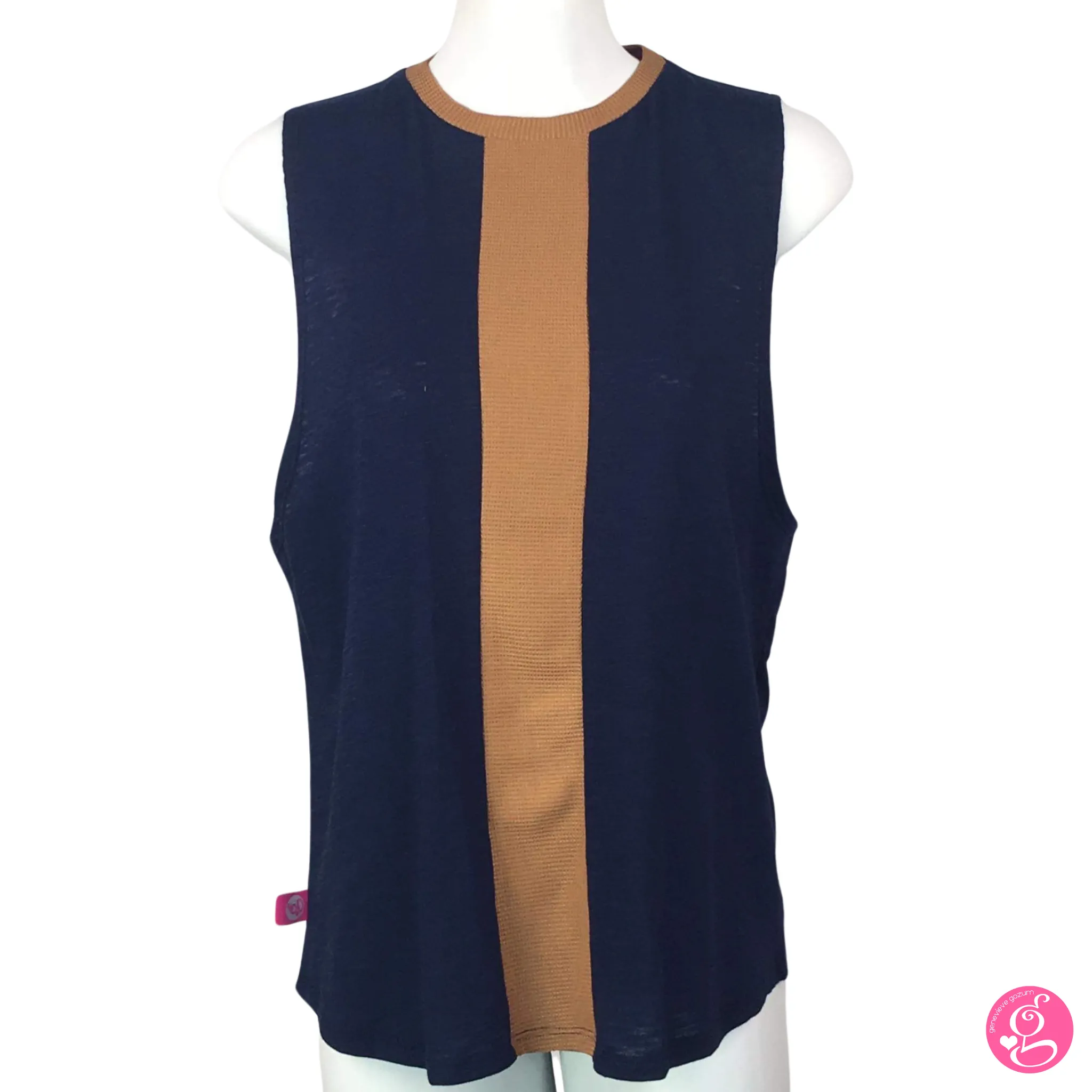 Bamboo & Waffle Loose Vest