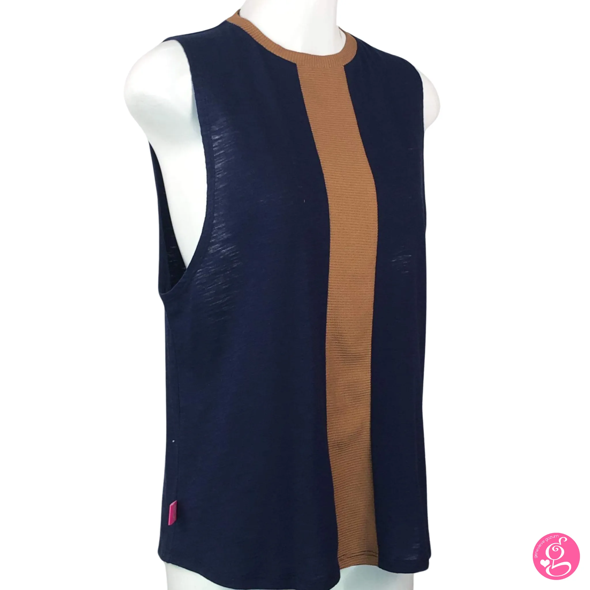 Bamboo & Waffle Loose Vest