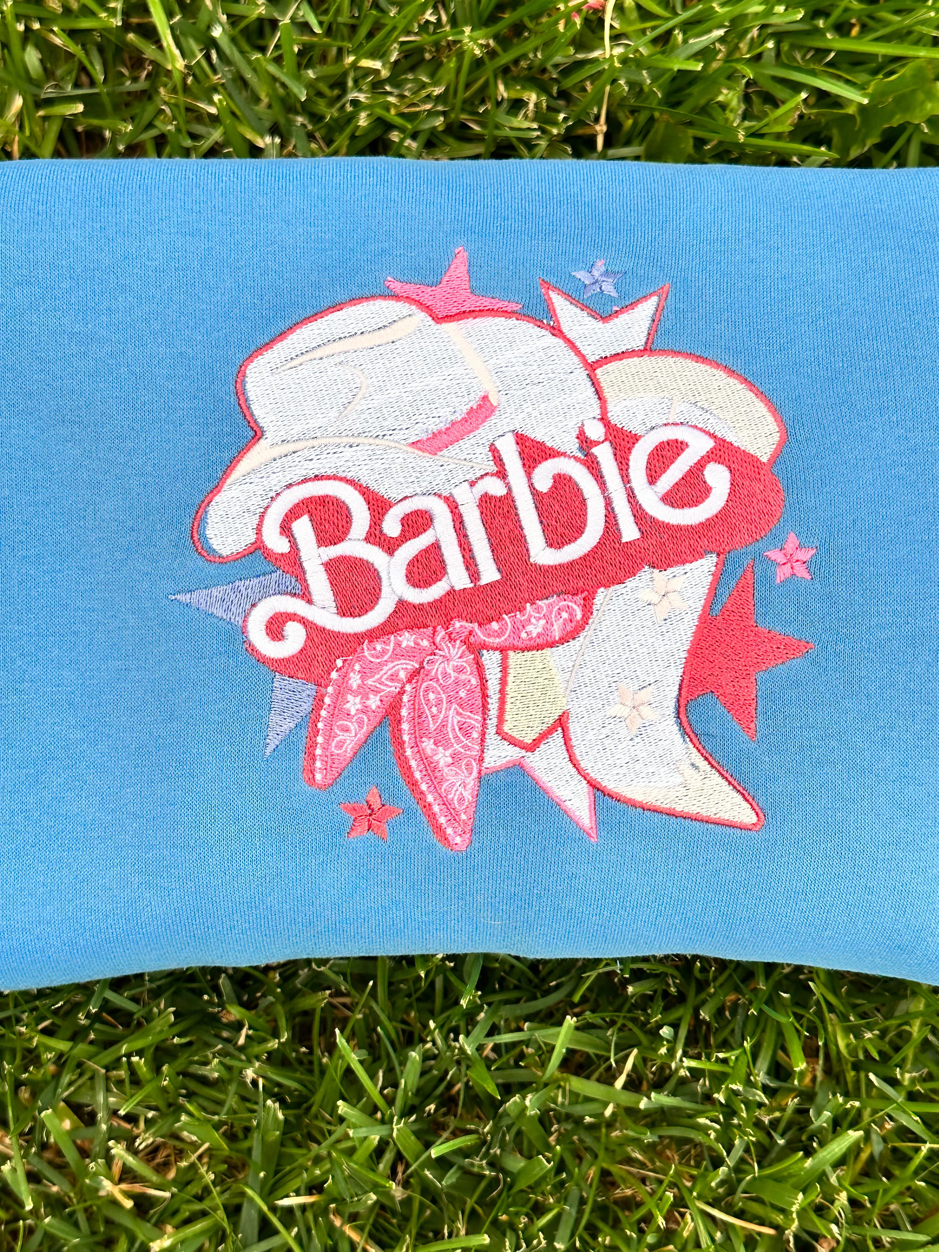 Barbie embroidered sweatshirt🤠