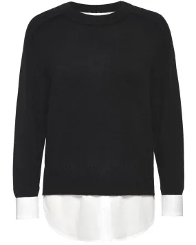 Black and White Parson Crewneck Looker