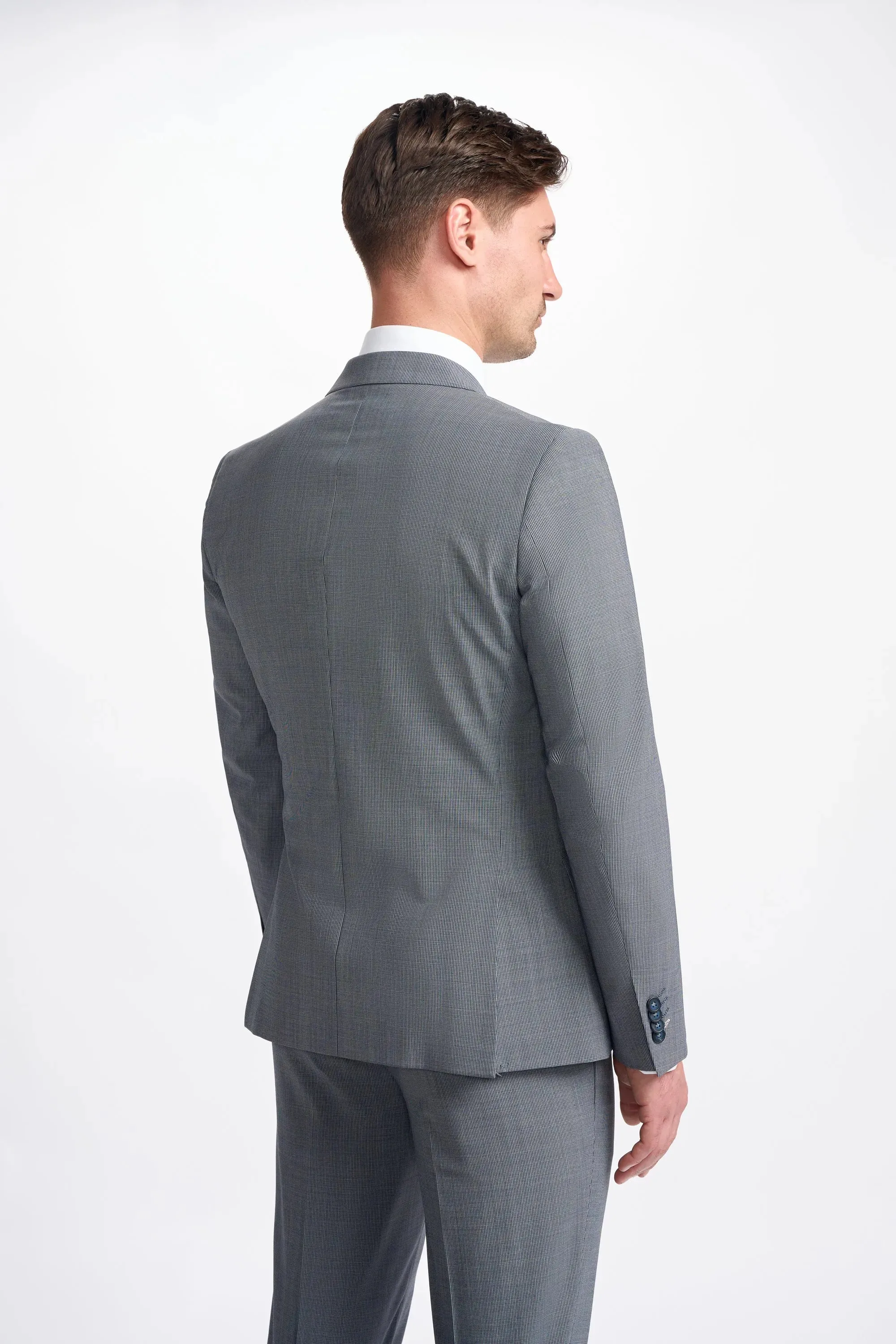 Bond - Men's Grey 2 Piece Double Breasted Suit