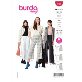 Burda Style Pattern 5960 Misses' Pants B5960