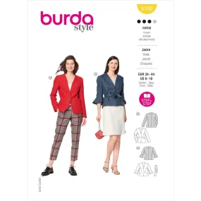 Burda Style Pattern 6100 Misses' Jacket B6100