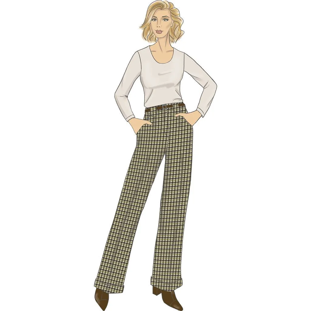 Butterick Pattern B6715 Misses' / Misses' Petite Pants, Sash & Belt