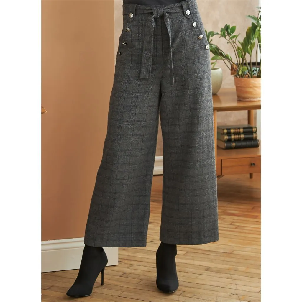 Butterick Pattern B6715 Misses' / Misses' Petite Pants, Sash & Belt