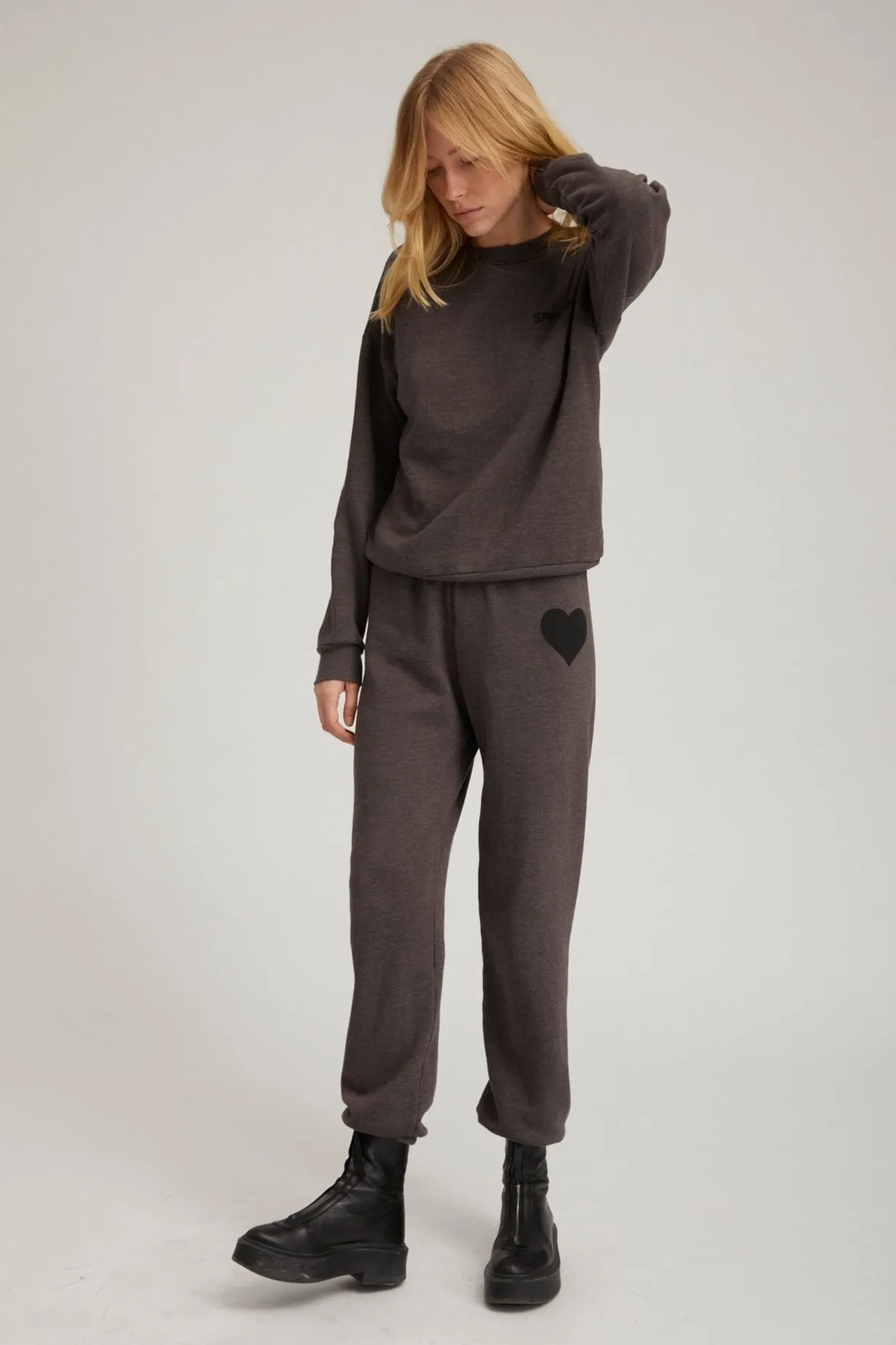 Charcoal Heart Sweatpants