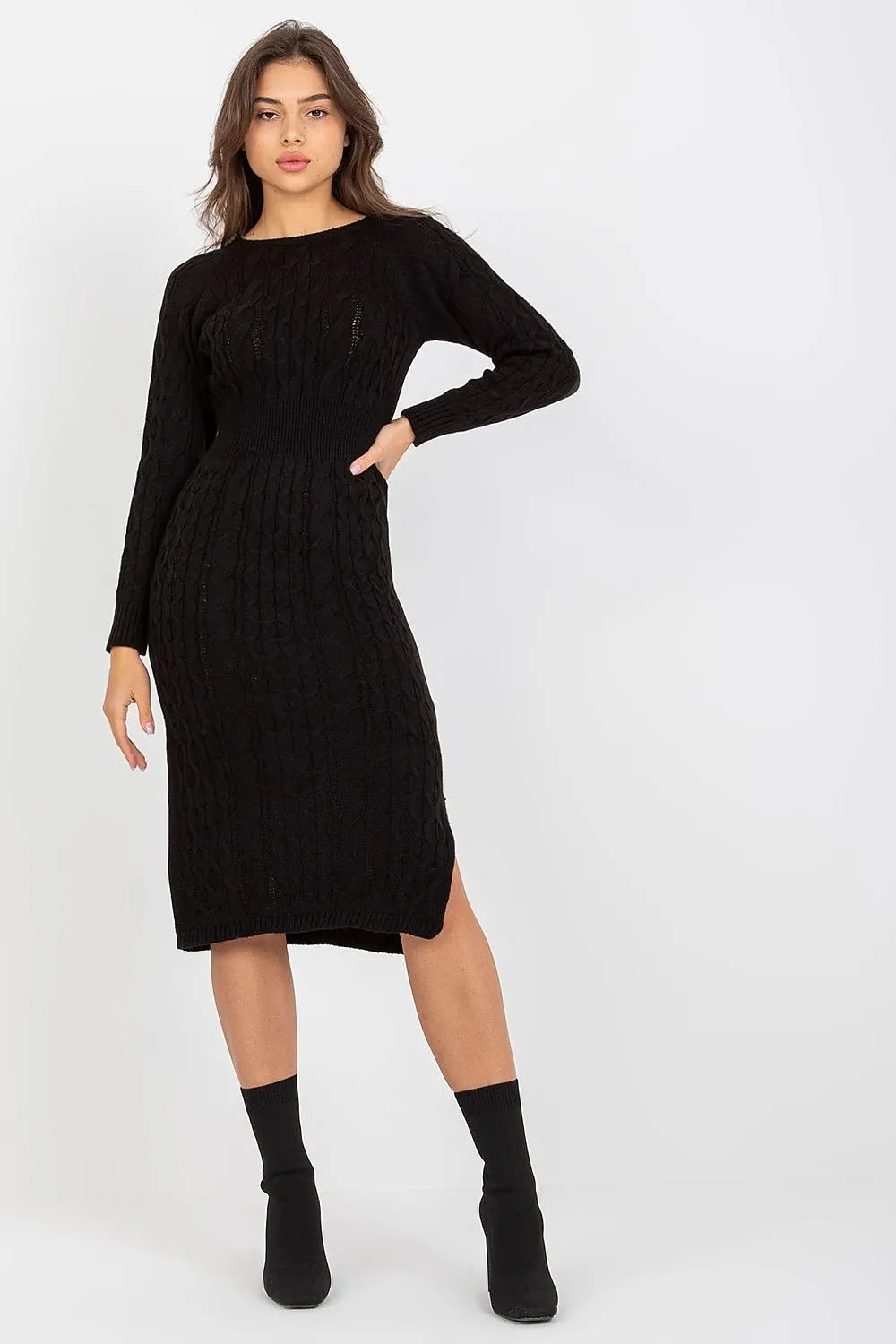 Chic Parisian Knit Long Sleeve Daydress: Versatile Elegance for Every Occasion