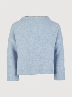 Children Sweater Naunspitze Blue In Organic Wool | Stapf