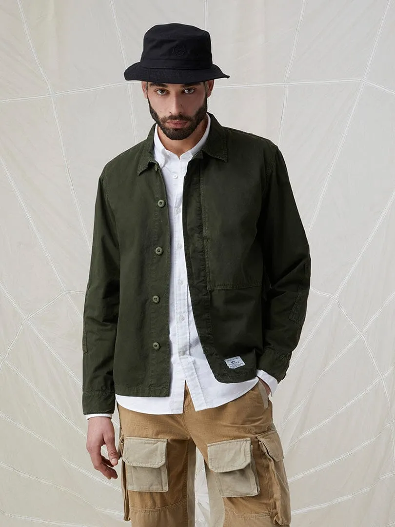 CONTRAST SHIRT JACKET (SEASONAL)