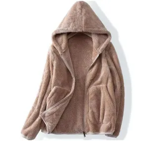 CORAL FLEECE HOODIE