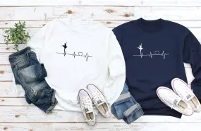 Dance Heartbeat Sweatshirt, Dance Sweatshirt, Dancer Sweat