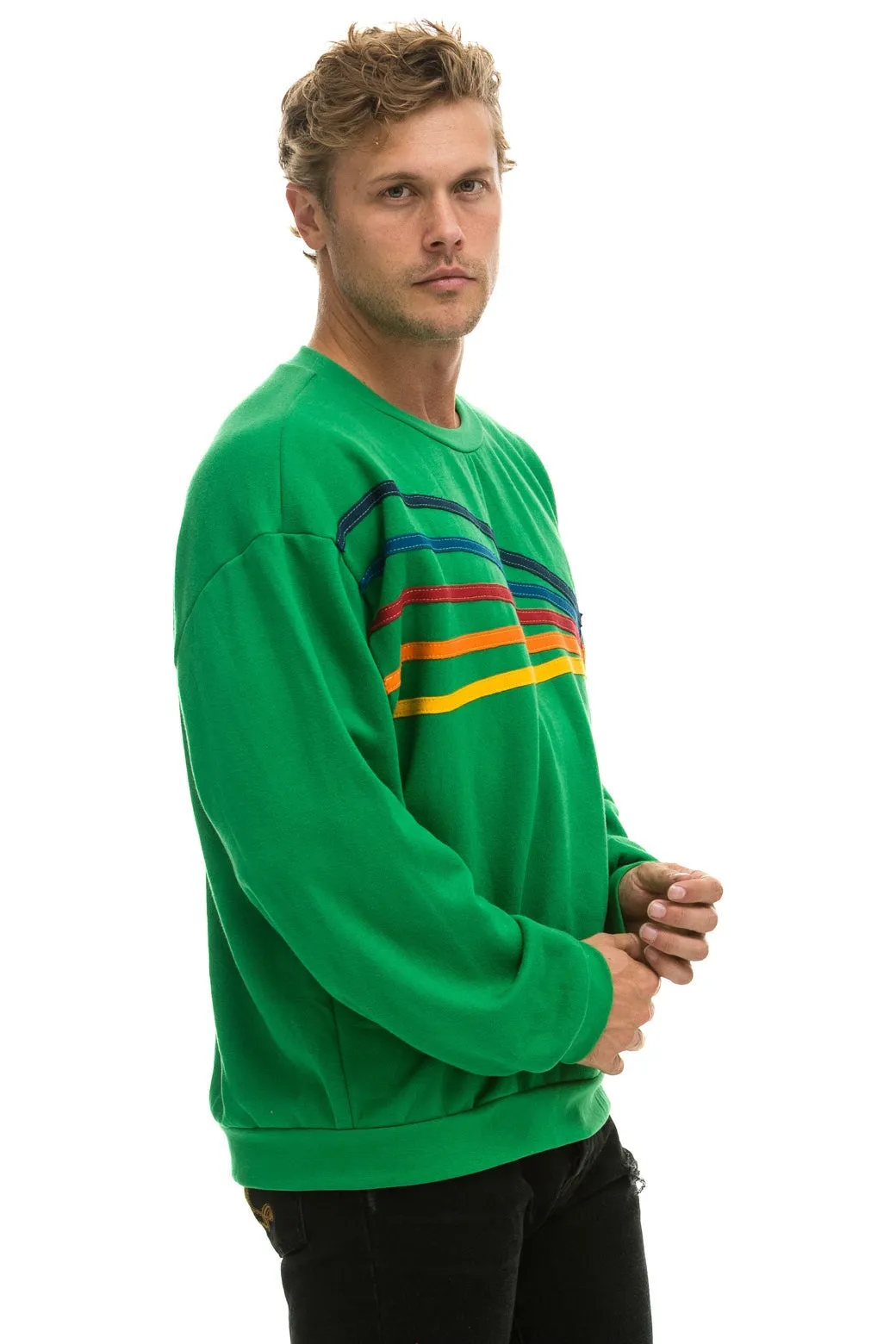 DAYDREAM RELAXED CREW SWEATSHIRT - KELLY GREEN