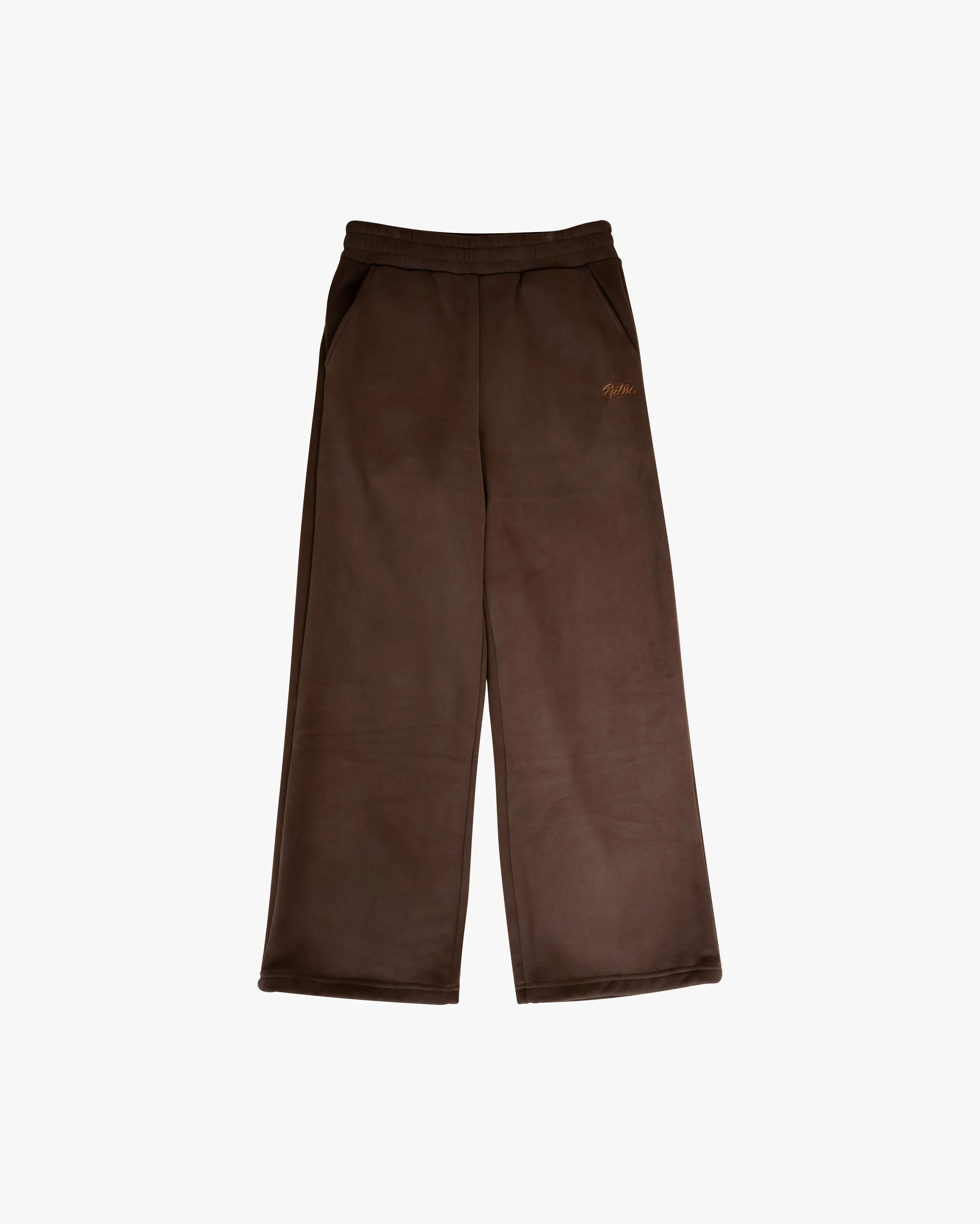 EPTM PERFECT BAGGY FLEECE PANTS - BROWN