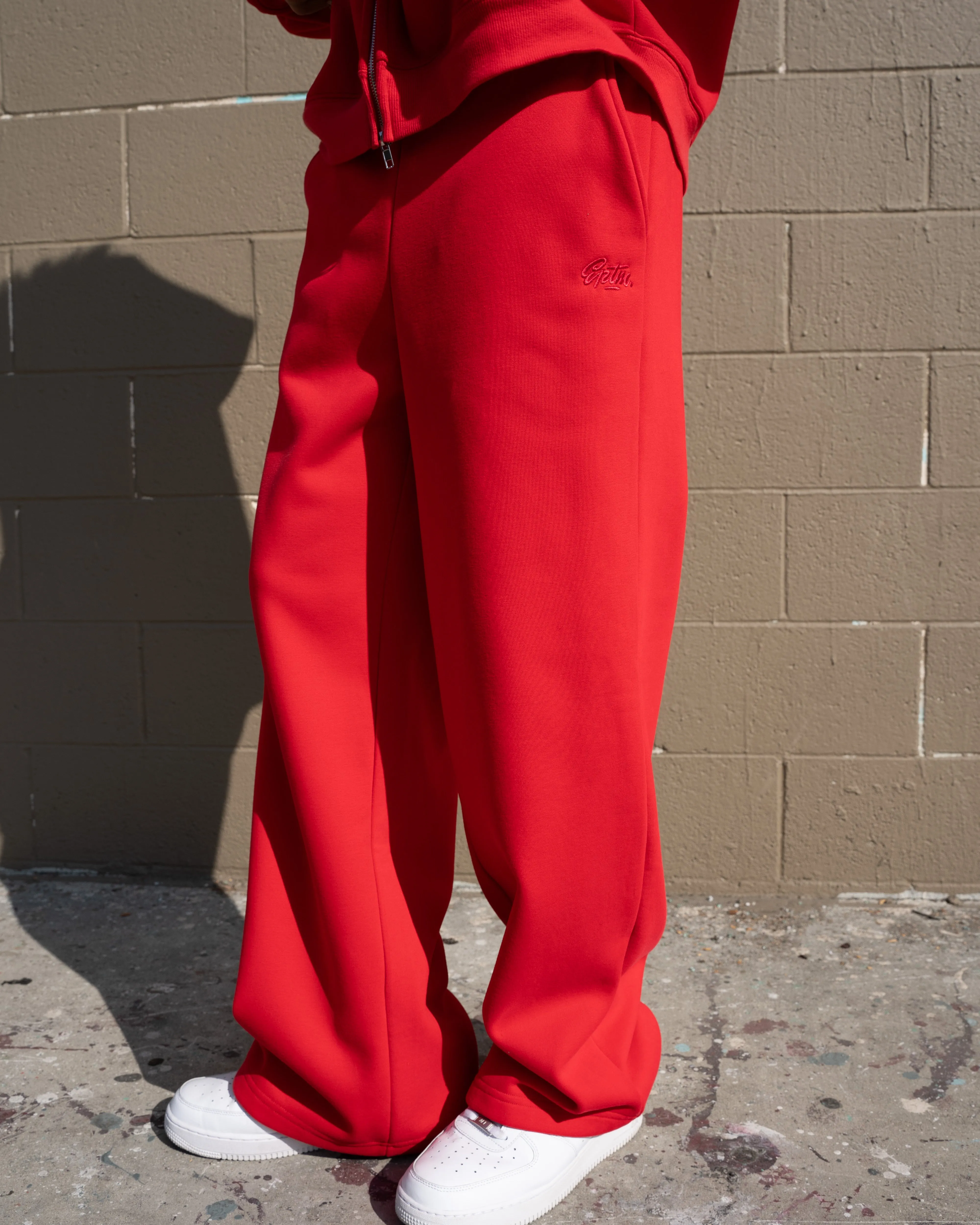 EPTM PERFECT BAGGY FLEECE PANTS - RED