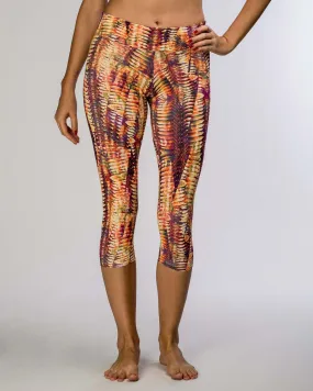 Fiery Sunset Capri Pant