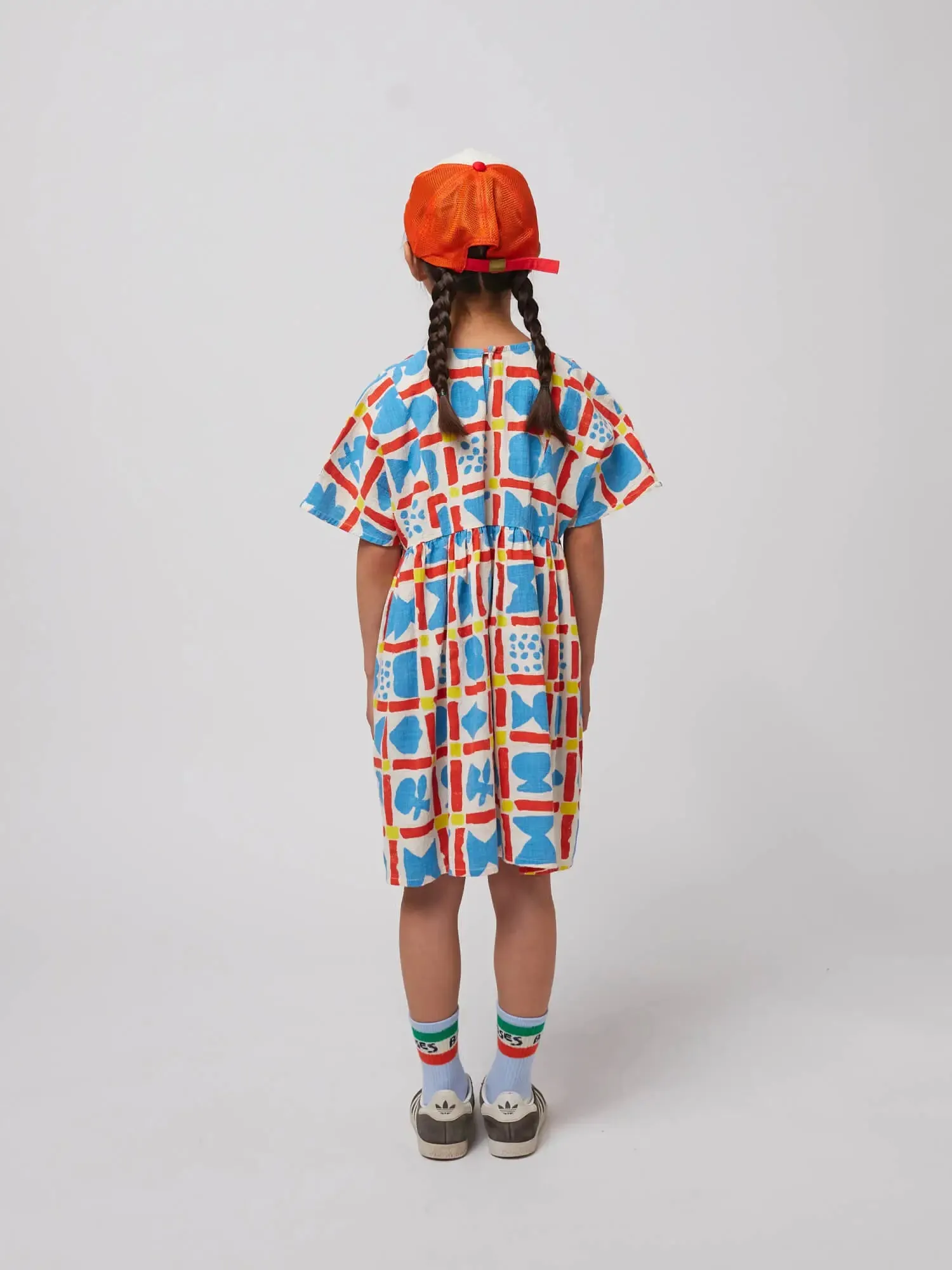 Gemetric Game all over woven dress