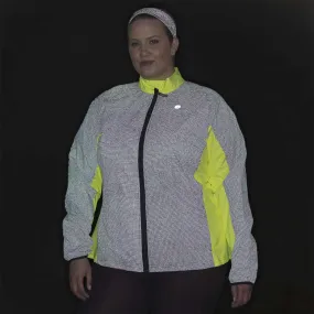 Jamestown Women's Reflective Jacket in Navy / Flo Lime