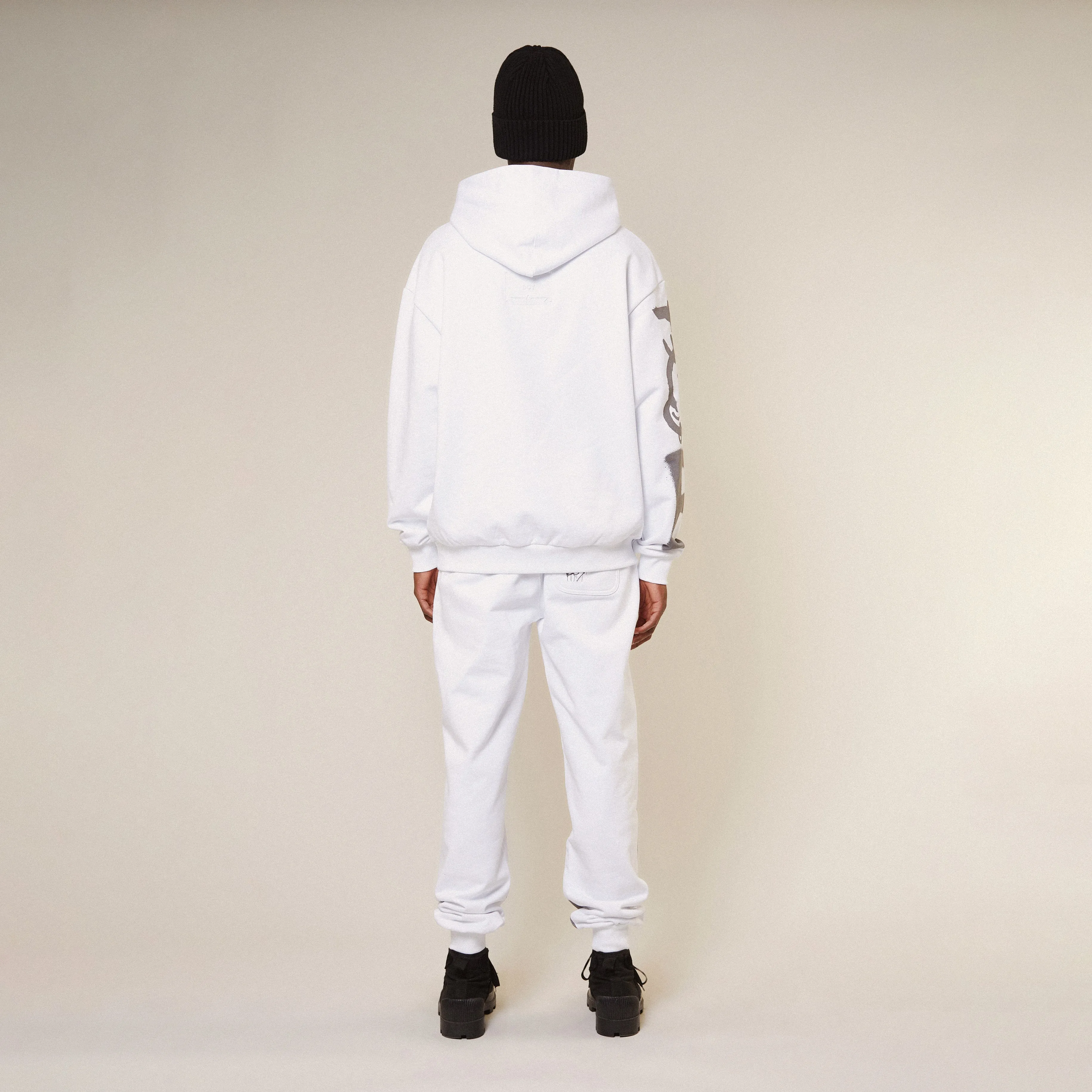 KINGS ROAD GRAFFITI HOODIE - WHITE