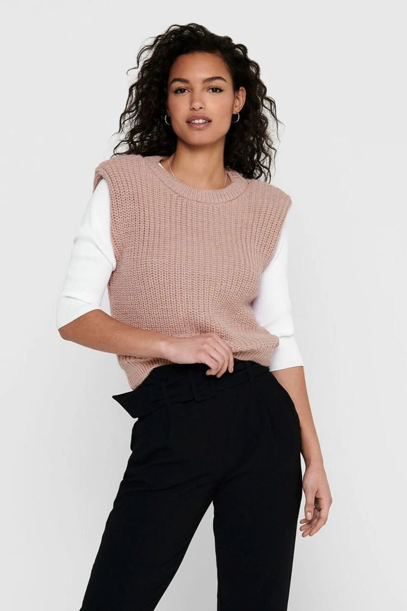 Knitted Vest - Rose Dawn