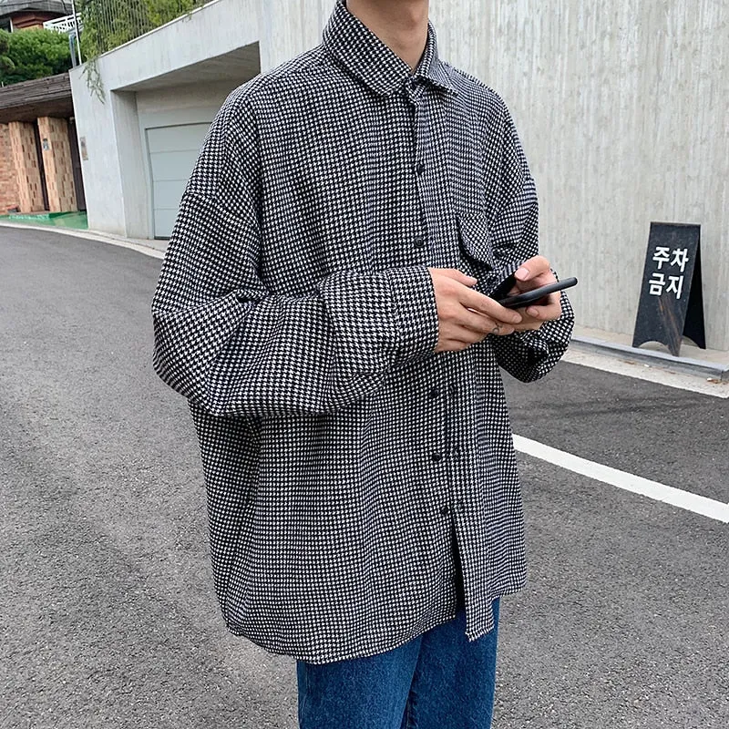 [Korean Style] Camisa Plaid Shirts