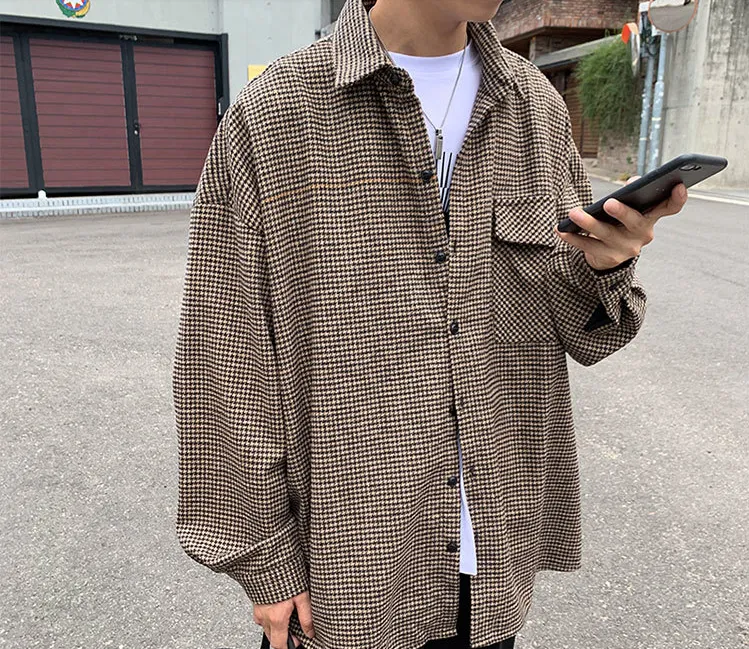 [Korean Style] Camisa Plaid Shirts