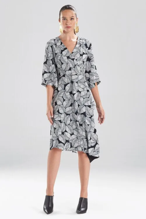 Leaves Of Paradise Wrap Dress