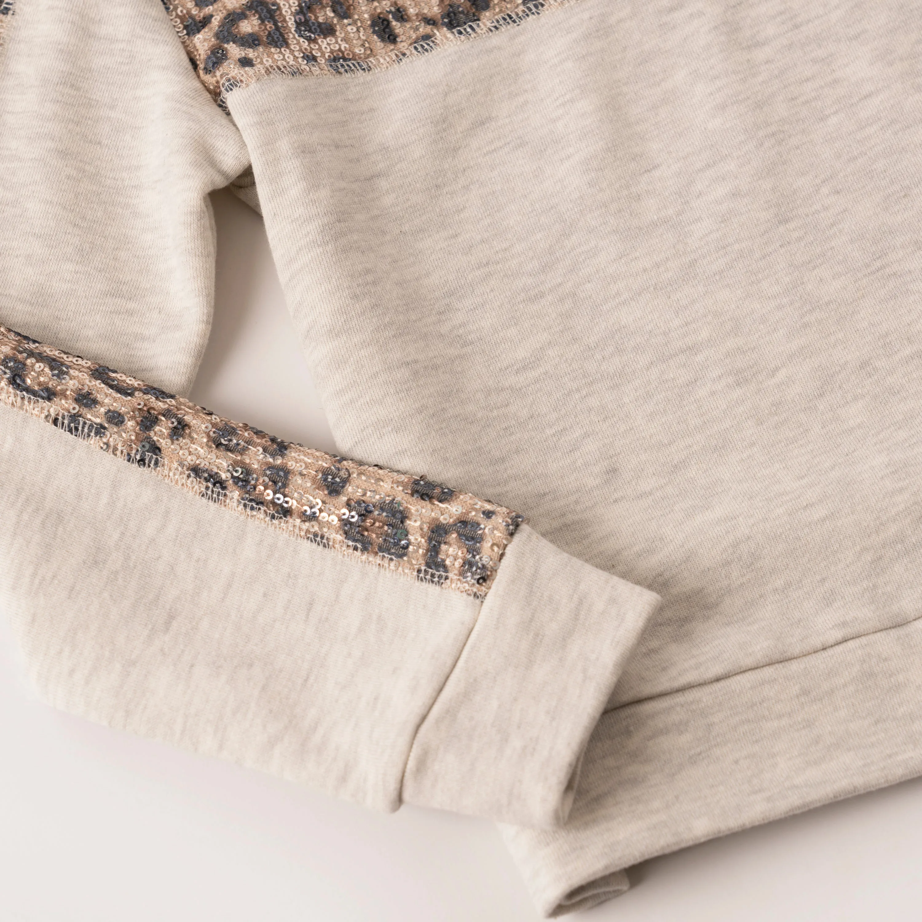 Leopard Sequin Sweatshirt