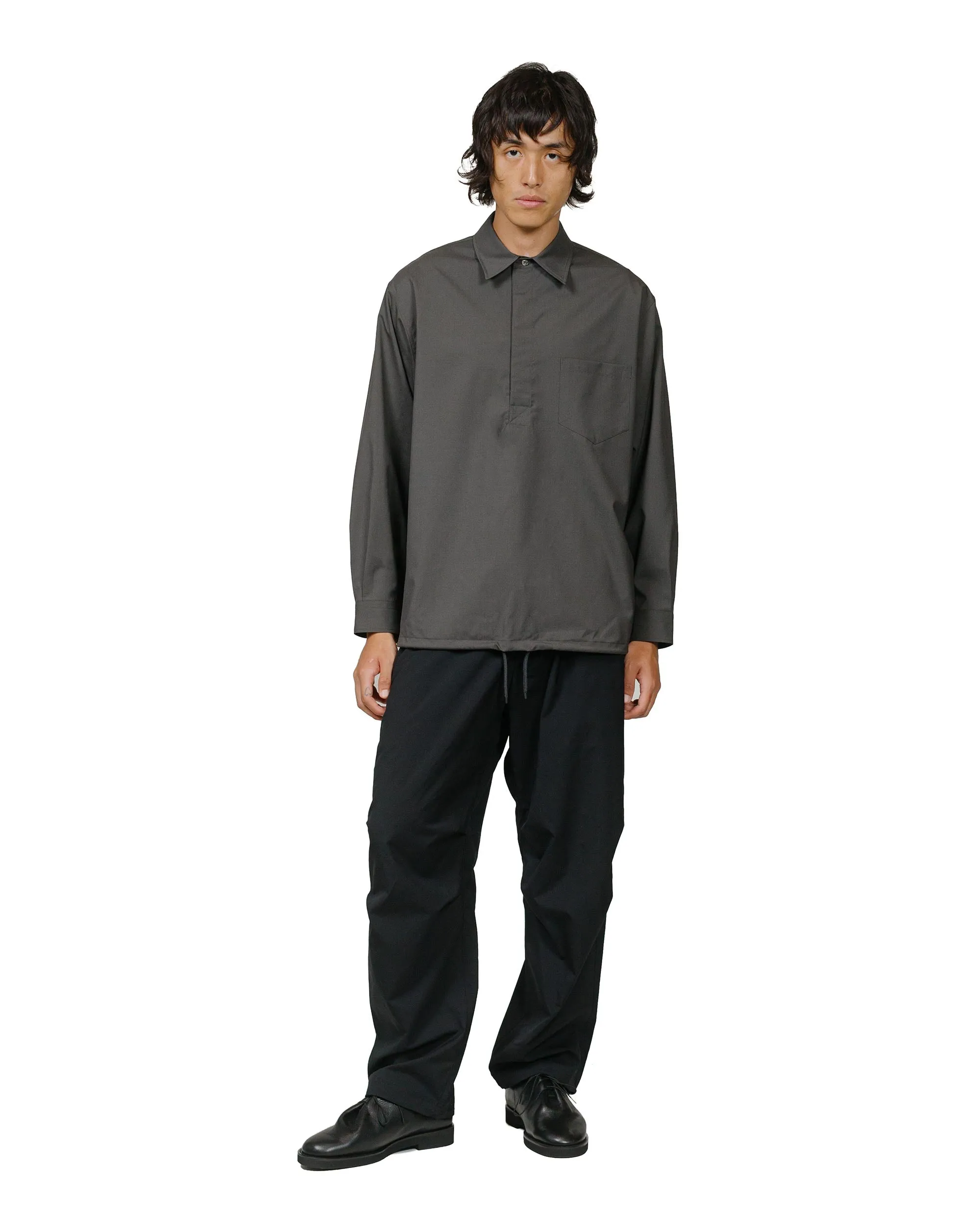 MARKAWARE Easy Army Trousers 2/80 Wool Typewriter Black