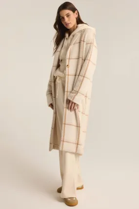 Mason Windowpane Knit Coat