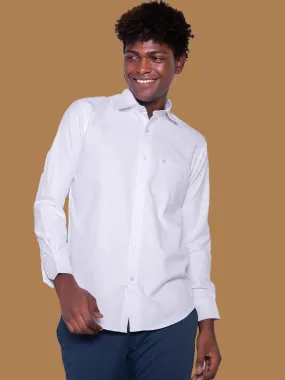 Men White Formal Shirt (GBMFRML9007F)