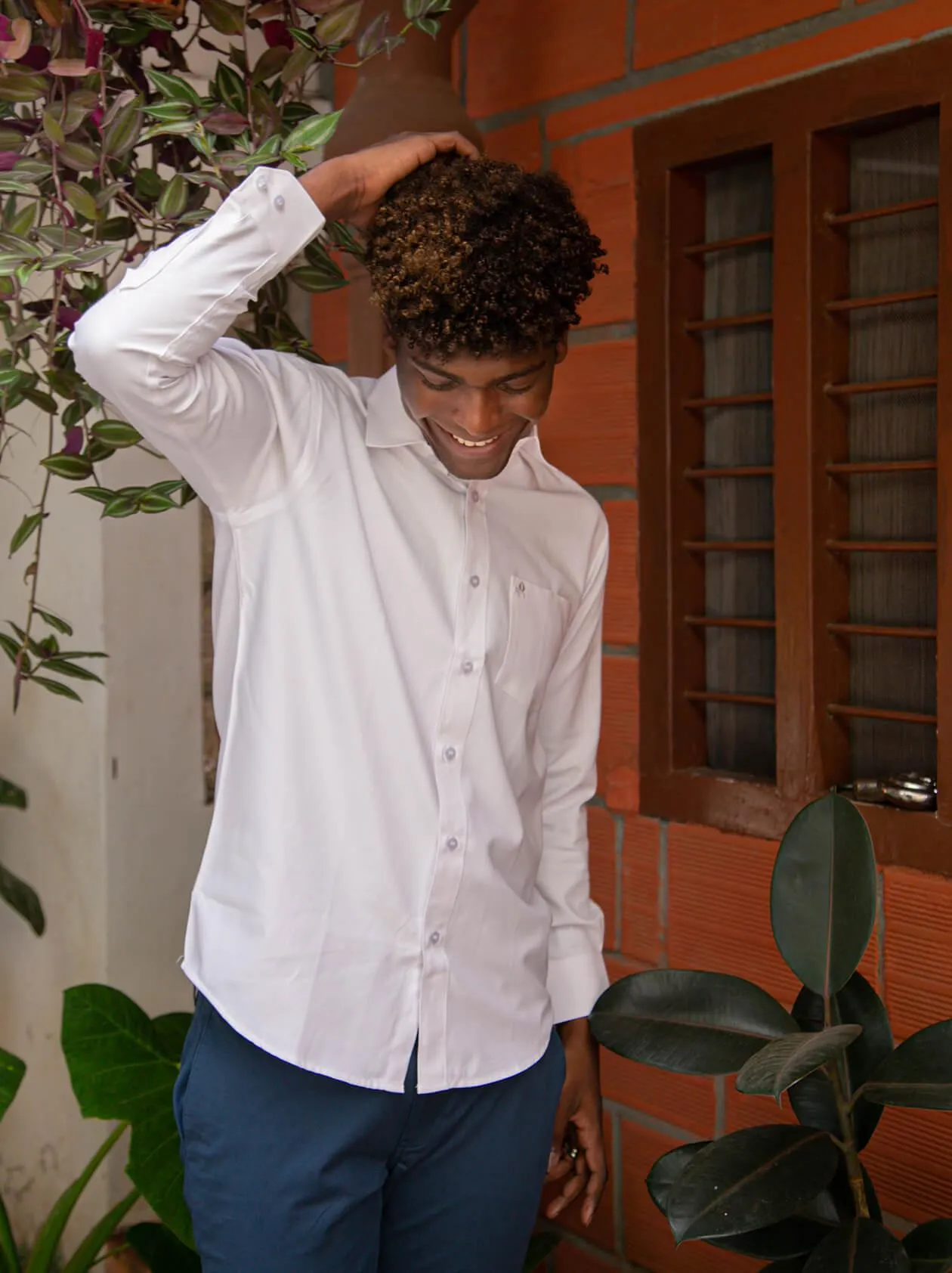 Men White Formal Shirt (GBMFRML9007F)