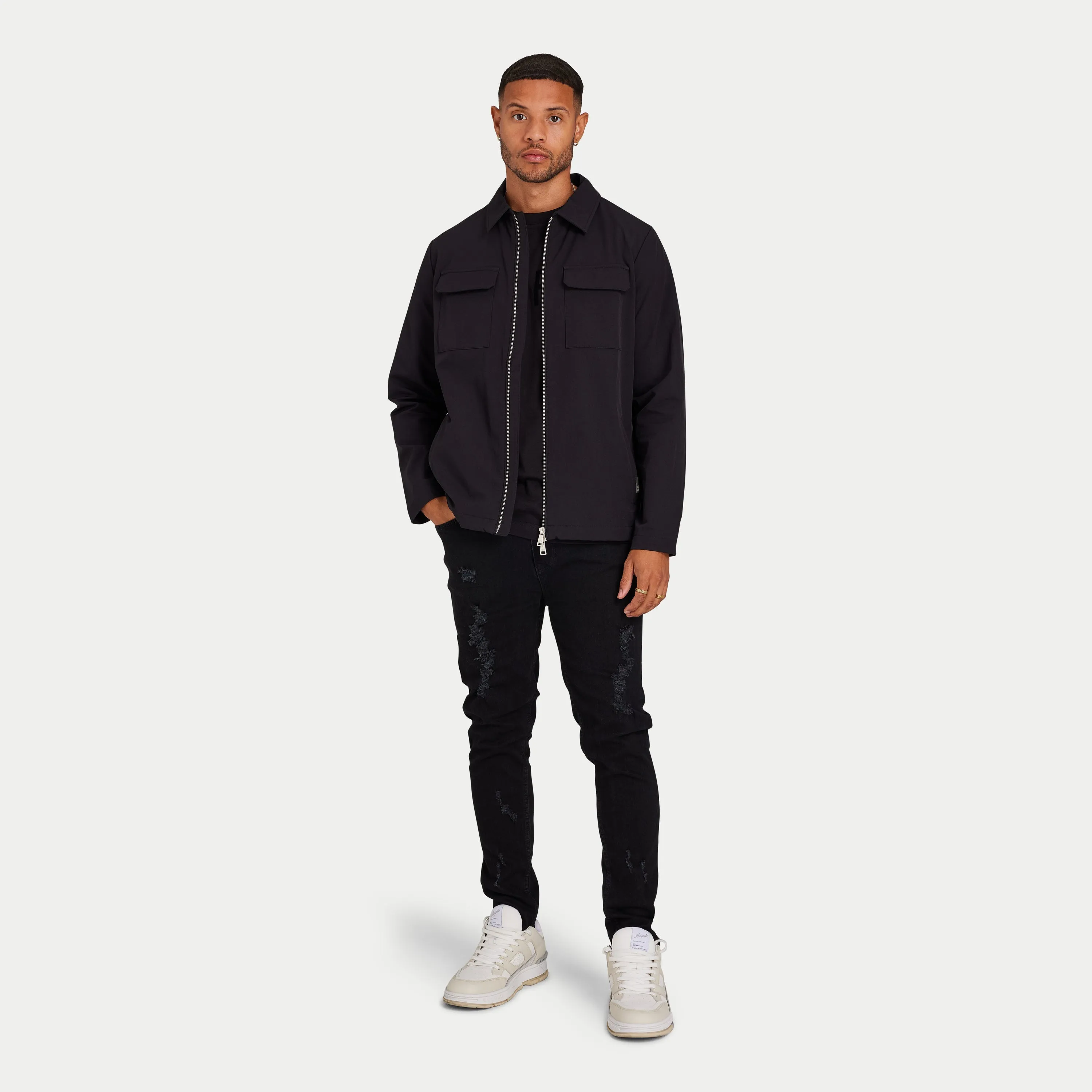 Mens Refined Tech Jacket - Black