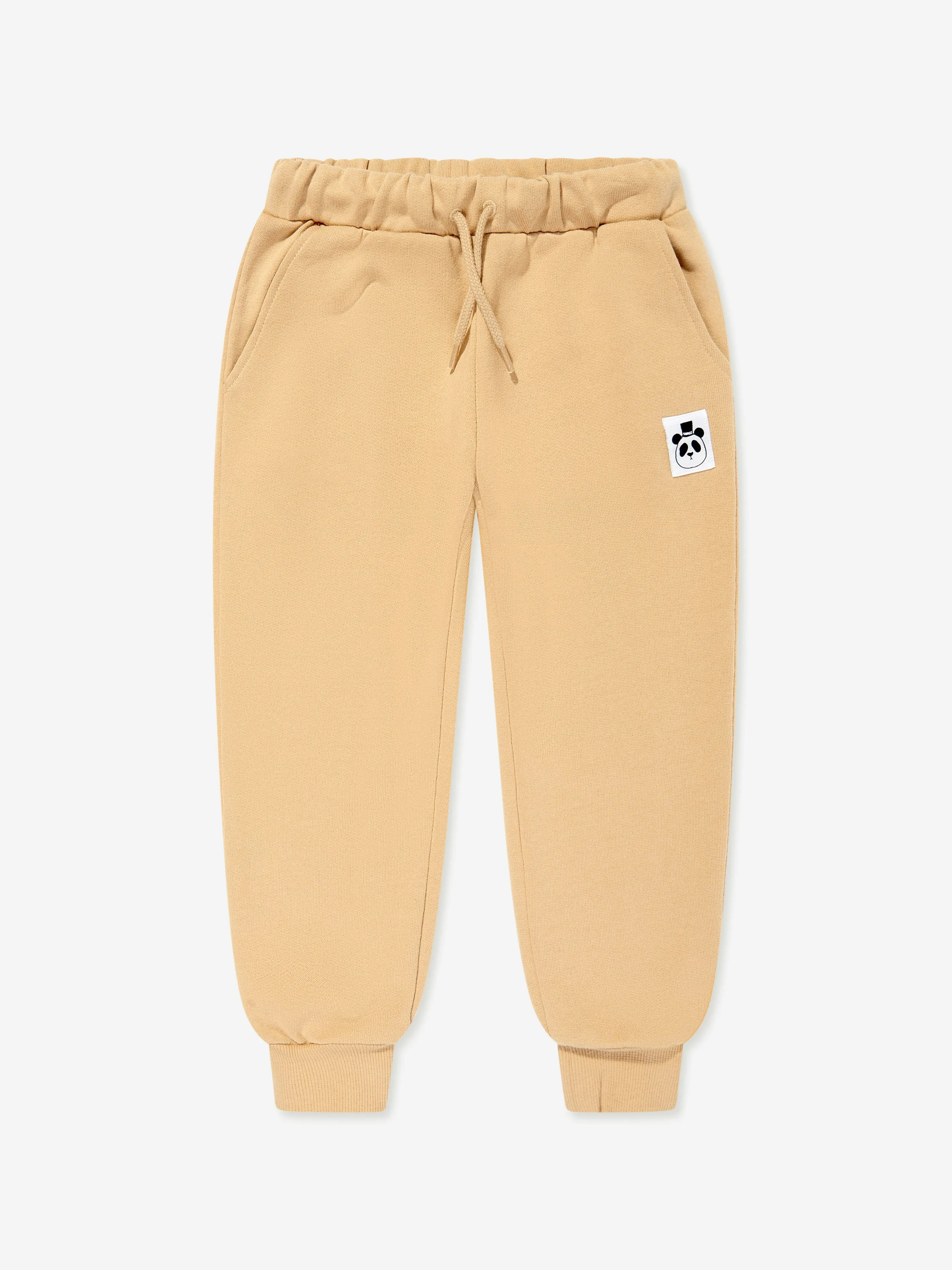 Mini Rodini Kids Logo Joggers in Beige