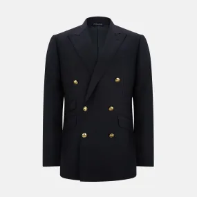 Navy Double Breasted Classic Blazer