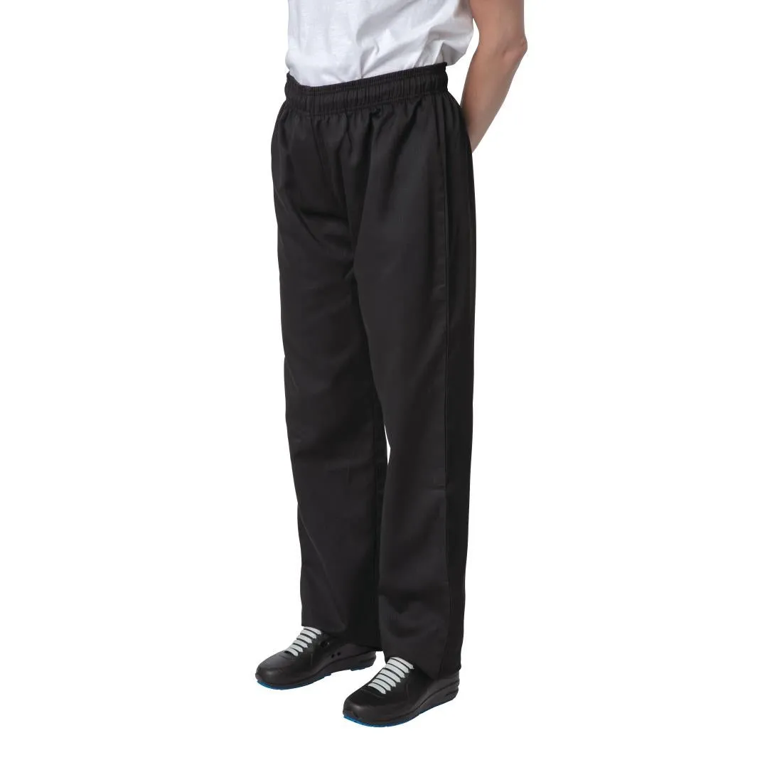 Nisbets Essentials Chef Trousers Black L - BB477-L