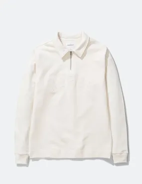 Norse Projects Jorn Half Zip Sweatshirt - Ecru