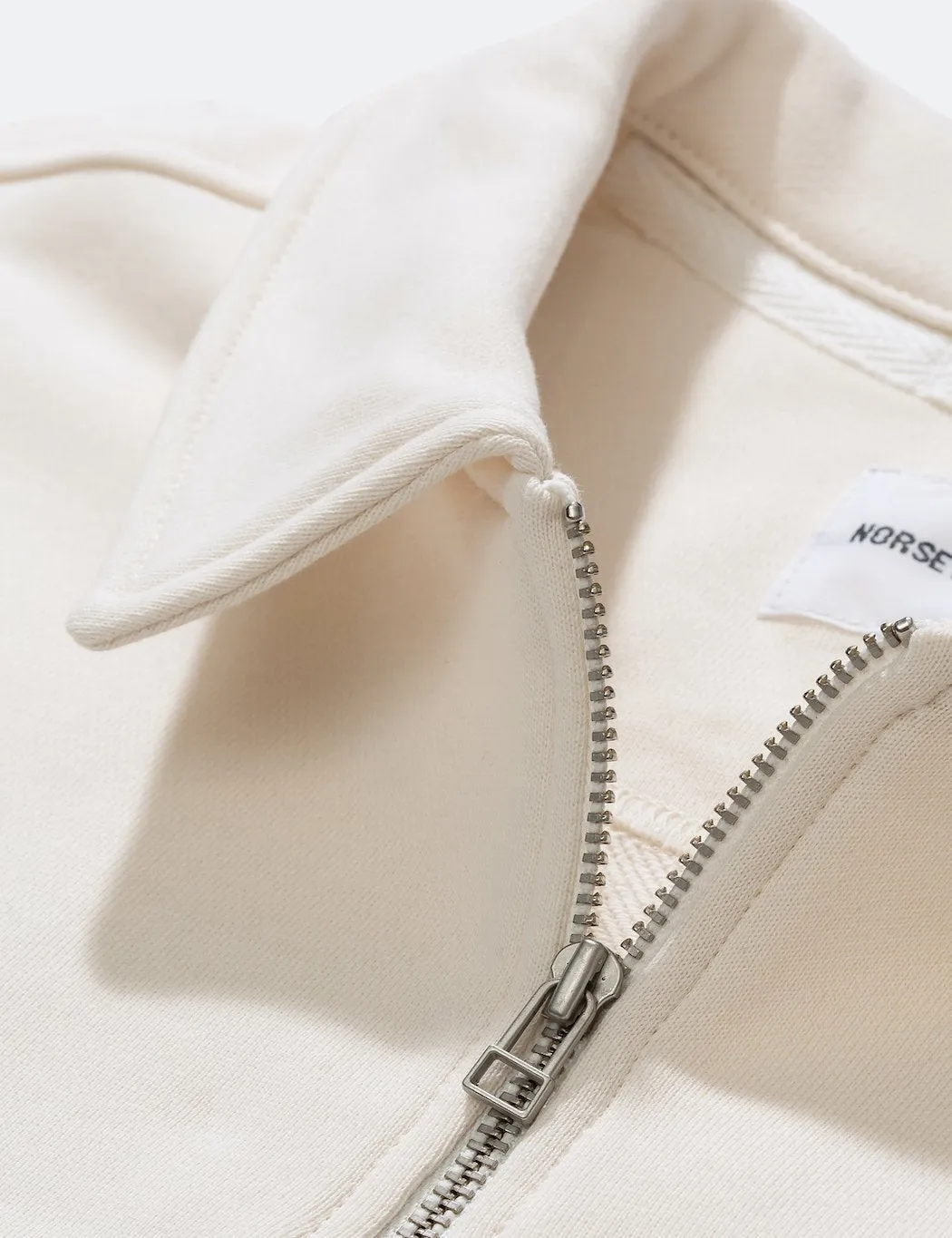 Norse Projects Jorn Half Zip Sweatshirt - Ecru