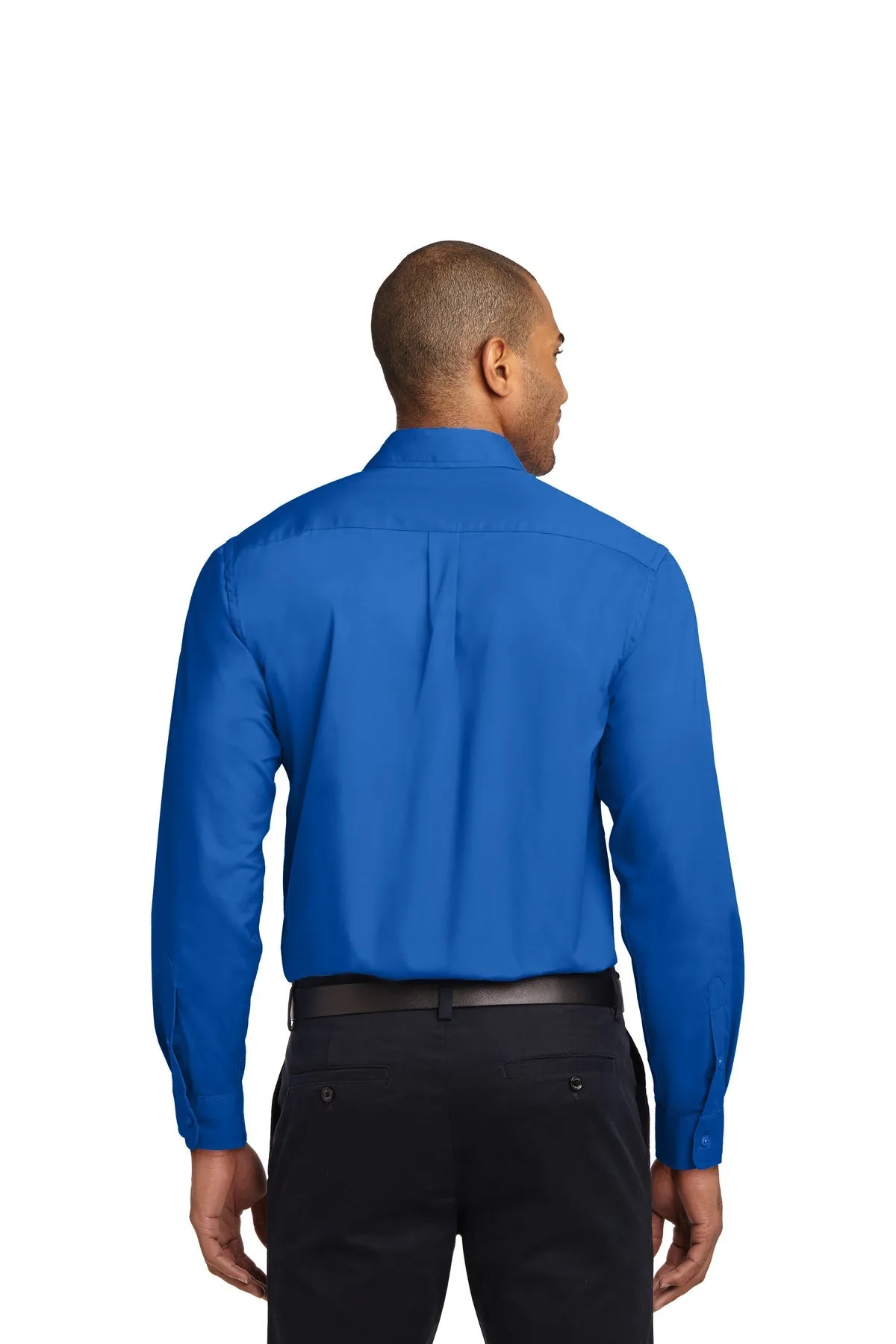 Port Authority Extended Size Easy Care Branded Shirts, Strong Blue