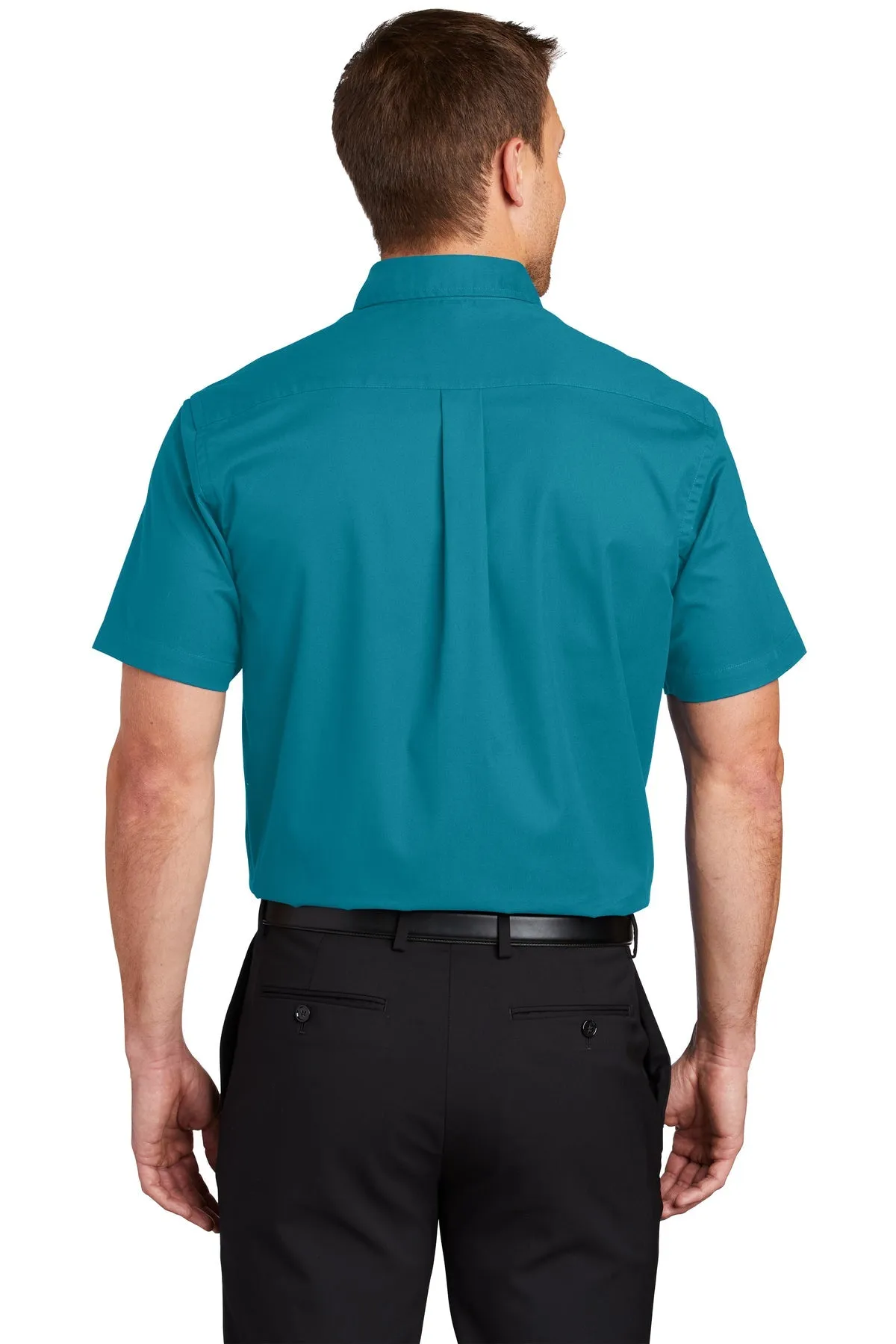 Port Authority Short Sleeve Easy Care Custom Shirts, Teal Green