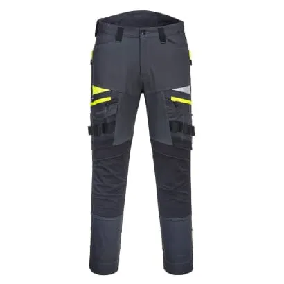 Portwest DX449 Slim Fit 4-Way Stretch Work Trousers Enhanced Visibility- DX449