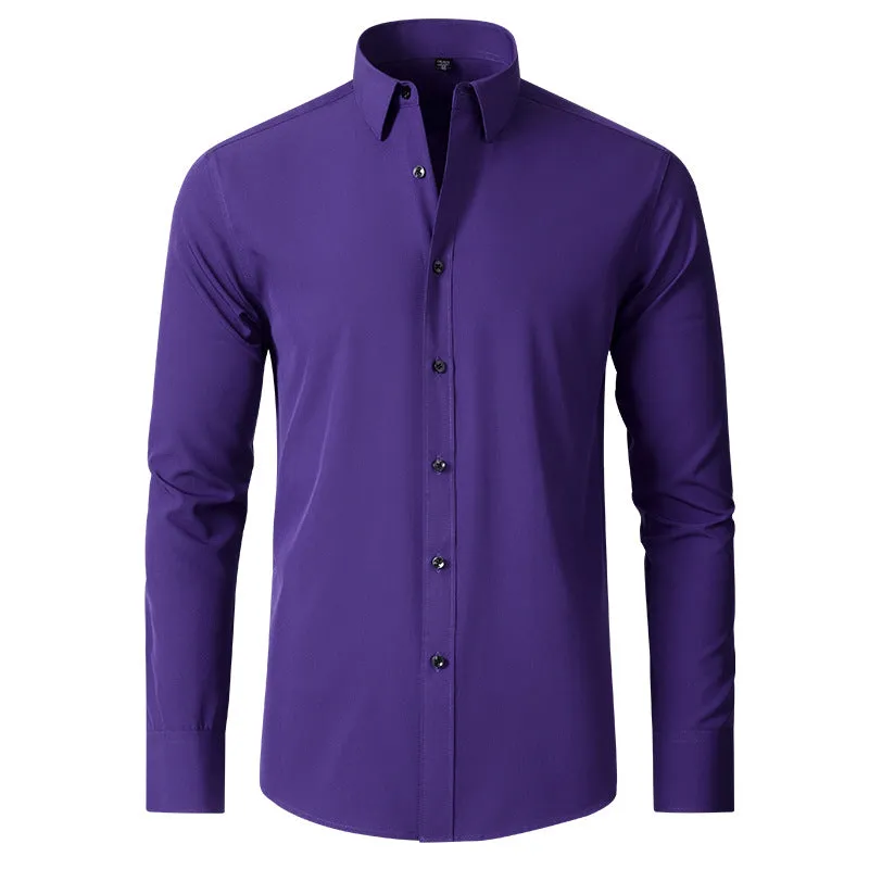 Rutger | Solid Button-Down Shirt