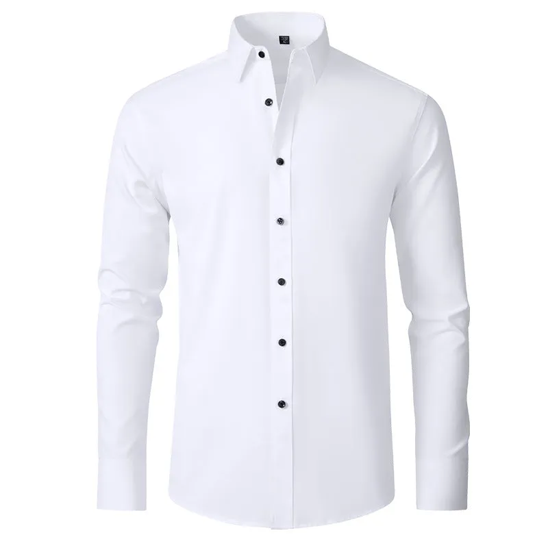 Rutger | Solid Button-Down Shirt