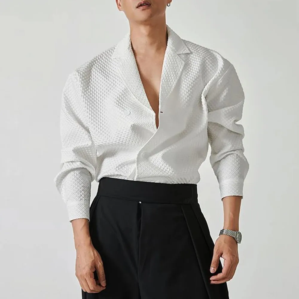 Sculpted Luxe Blazer Shirt