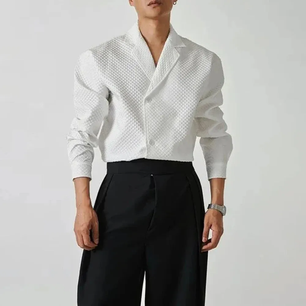 Sculpted Luxe Blazer Shirt